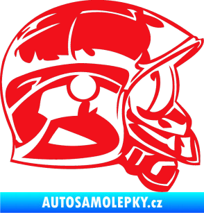Samolepka Helma pravá červená
