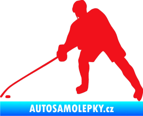 Samolepka Hokejista 002 levá červená