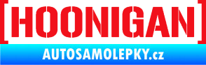 Samolepka Hoonigan nápis červená