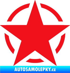Samolepka Hvězda US Army 001 červená
