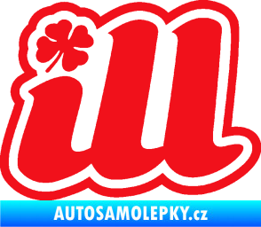 Samolepka ILL 001 červená