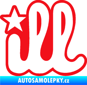 Samolepka ILL 002 červená