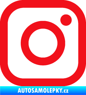 Samolepka Instagram logo červená