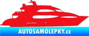 Samolepka Jachta 002 pravá červená