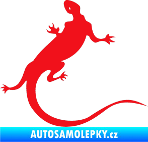 Samolepka Ještěrka 004 pravá červená