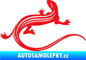 Samolepka Ještěrka 011 pravá červená