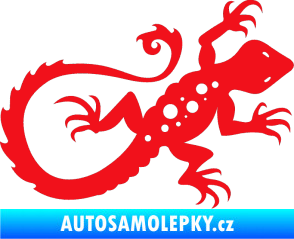Samolepka Ještěrka 012 pravá červená