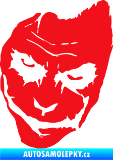 Samolepka Joker 002 levá tvář červená