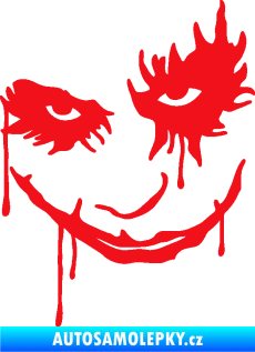 Samolepka Joker 003 levá tvář červená