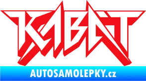 Samolepka Kabát 002 červená
