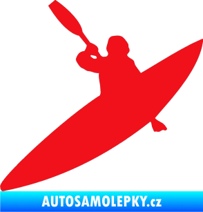 Samolepka Kanoista 001 levá červená