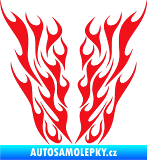 Samolepka Kapota 012 plameny červená