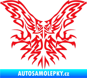 Samolepka Kapota 037 tatto dravec červená
