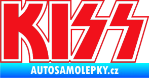 Samolepka KISS červená