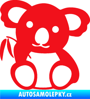 Samolepka Koala 001 pravá červená