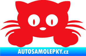 Samolepka Kočka 007 levá červená