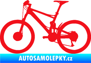 Samolepka Kolo 001 levá - (horské kolo) červená