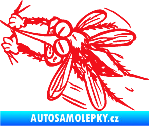 Samolepka Komár 002 levá červená