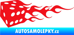 Samolepka Kostky 002 levá červená