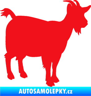 Samolepka Koza 001 pravá červená