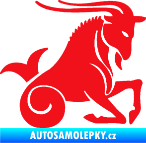 Samolepka Kozoroh 004 pravá červená