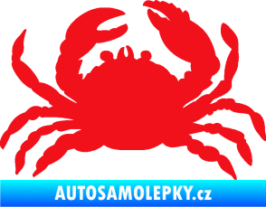 Samolepka Krab 001 pravá červená