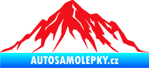 Samolepka Krajina hory 010 pravá červená