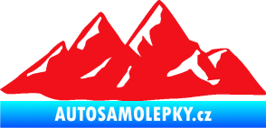 Samolepka Krajina hory 014 pravá červená