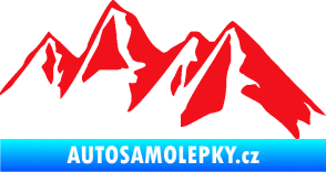 Samolepka Krajina hory 015 pravá červená