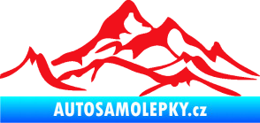 Samolepka Krajina hory 017 levá červená