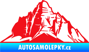 Samolepka Krajina hory 022 levá červená