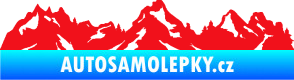 Samolepka Krajina hory 034 levá červená