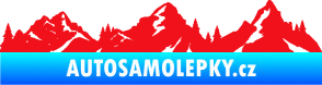 Samolepka Krajina hory 035 levá červená