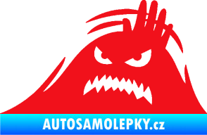 Samolepka Kuk 005 levá vzteklý šmírák červená