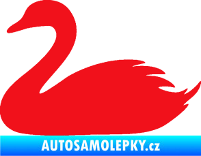 Samolepka Labuť 001 levá červená