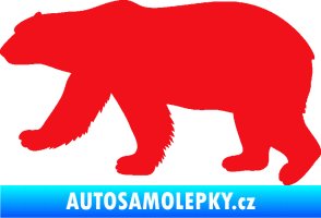 Samolepka Lední medvěd 002 levá červená