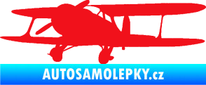 Samolepka Letadlo 006 levá červená