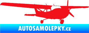 Samolepka Letadlo 014 pravá červená