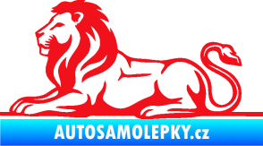 Samolepka Lev 010 levá červená