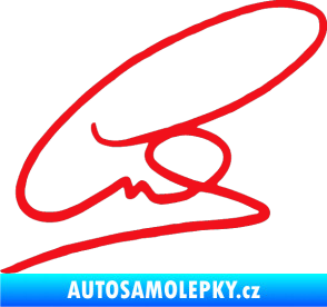 Samolepka Levis Hamilton podpis červená