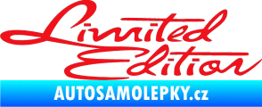 Samolepka Limited edition old červená
