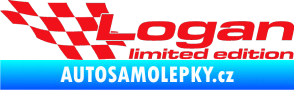 Samolepka Logan limited edition levá červená