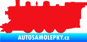 Samolepka Lokomotiva 002 levá červená
