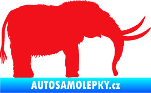 Samolepka Mamut 001 pravá červená