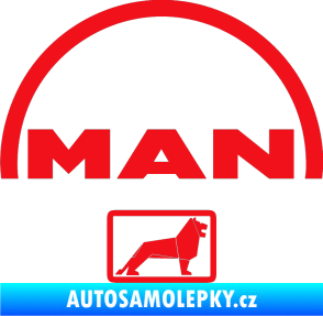 Samolepka MAN - Truck červená