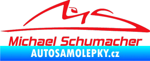 Samolepka Michael Schumacher 002 červená