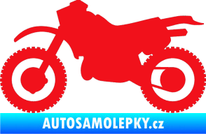 Samolepka Motorka 003 levá červená