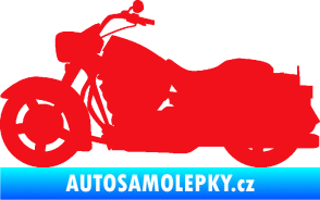 Samolepka Motorka 045 levá Harley Davidson červená
