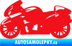 Samolepka Motorka 048 levá silniční červená