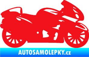 Samolepka Motorka 048 pravá silniční červená